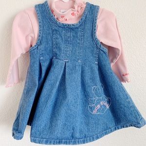 Vintage Oshkosh Denim Dress Set, made in USA